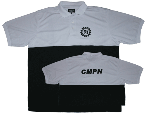 Produit N�19 
Polo Noir Et Gris CMPN (mati�re Synth�tique Sans Repasasge)